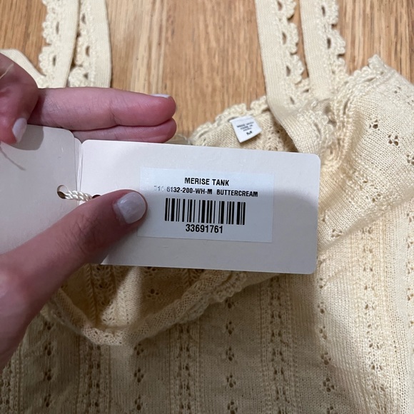 Jenni Kayne Everyday Sweater Oatmeal Cream Cashmere Blend Pullover Size Small - Picture 3 of 9